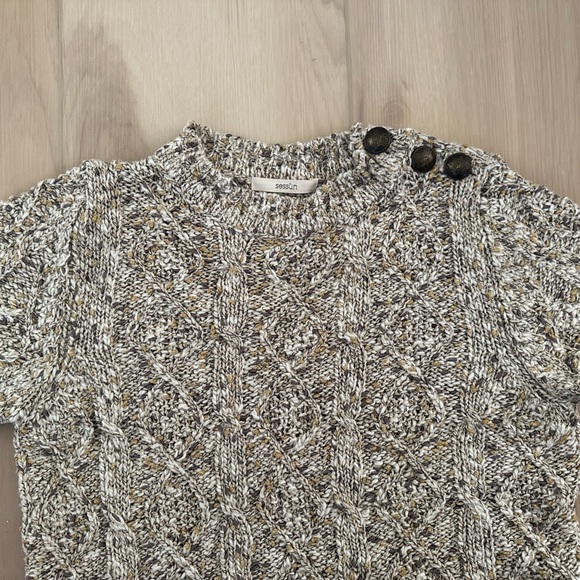 NWOT Sessun “Savan Island” short sleeve sweater size small - Picture 5 of 8